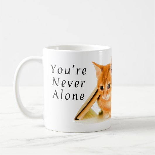 Je bent nooit alleen... Mok (Links)