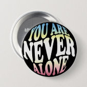 JE BENT NOOIT ALLEEN, Pride Button (Voorkant /achterkant)