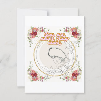 Je bent nooit echt alleen-platte Kaart