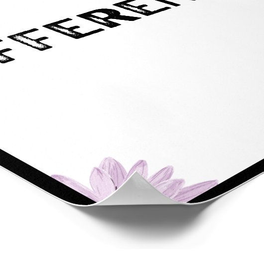 Je bent nooit te klein om een verschil te maken poster (Hoek)