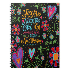 Je bent nooit te oud Floral Inspirivity Fun Notitieboek