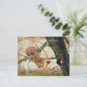 Je bent nooit te oud om met poppen te spelen! briefkaart (Staand voorkant)