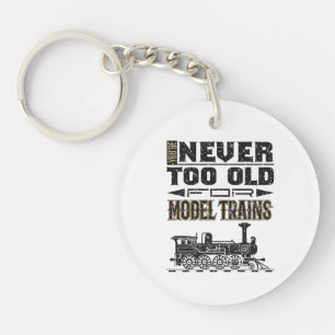 Je bent nooit te oud voor modeltreinen Treinliefhe Sleutelhanger
