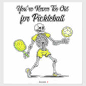 Je bent nooit te oud voor Pickleball Sticker (Vel)
