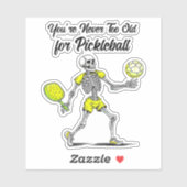 Je bent nooit te oud voor Pickleball Sticker (Vel)