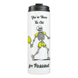 Je bent nooit te oud voor Pickleball Thermosbeker