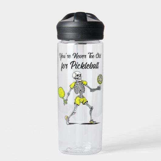 Je bent nooit te oud voor Pickleball Waterfles (Voorkant)