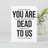 Je bent nu dood aan ons Magnet Kaart (Staand voorkant)