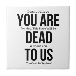 Je bent nu dood aan ons Magnet Tegeltje