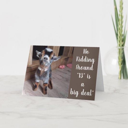 JE BENT NU **EEN TIENER** 13e VERJAARDAG LIEFDE! Kaart (Voorkant)