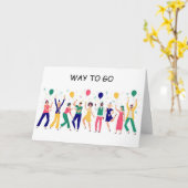 JE BENT **NU GESCHEIDEN** JE HEBT HET GEDAAN!!! KA KAART (Gele Bloem)