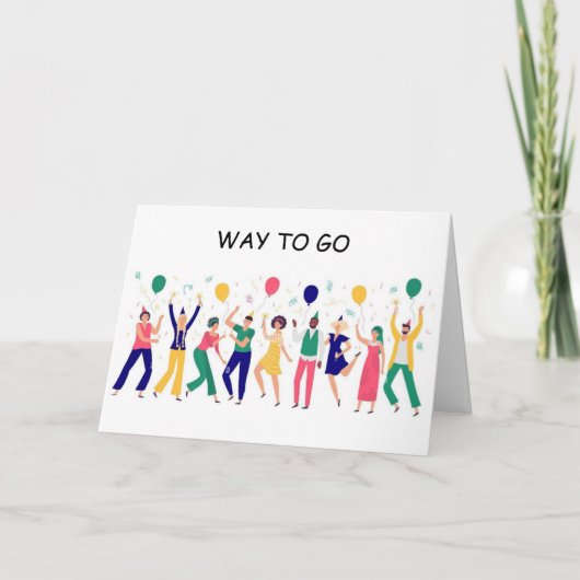 JE BENT **NU GESCHEIDEN** JE HEBT HET GEDAAN!!! KA KAART (Voorkant)