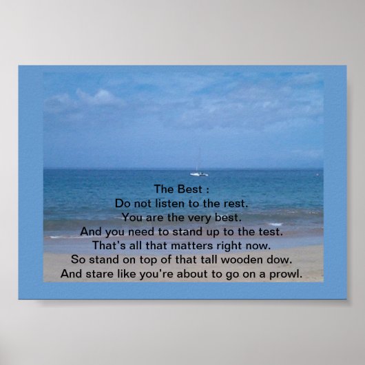 Je bent nummer 1 poster (Voorkant)