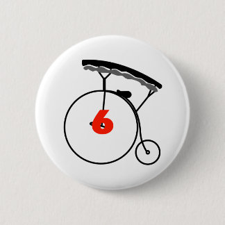 Je bent nummer 6! ronde button 5,7 cm