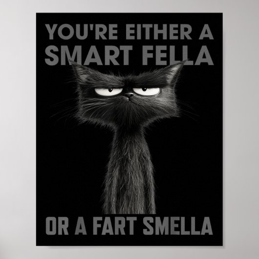 Je bent óf een slimme vent óf een scheet ruiker Gr Poster (Voorkant)