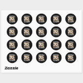 Je bent óf een slimme vent óf een scheet ruiker Gr Ronde Sticker (Vel)