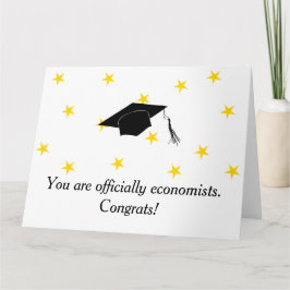 Je bent officieel economen, gefeliciteerd! kaart