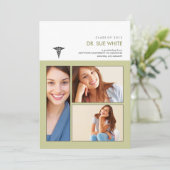 Je bent omgevormd tot Caduceus Medical Afstuderen Kaart (Staand voorkant)