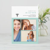 Je bent omgevormd tot Caduceus Medical Afstuderen Kaart (Staand voorkant)