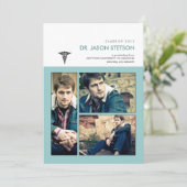 Je bent omgevormd tot Caduceus Medical Afstuderen Kaart (Staand voorkant)