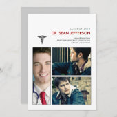 Je bent omgevormd tot Caduceus Medical Afstuderen Kaart (Voorkant / Achterkant)