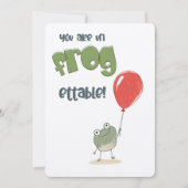 Je bent on-frog-ettable! | Een Ribbit-ing verjaard Kaart (Voorkant)