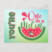 Je bent One in a Melon Cat aan het denken Briefkaart (Voorkant)