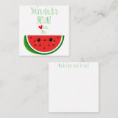 Je bent One in a Melon Lunchbox Note Cards Notitiekaartje (Voorkant / Achterkant)
