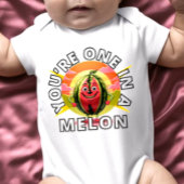 Je bent One in a Melon Watermelon Funny Design Romper