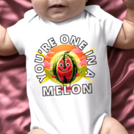 Je bent One in a Melon Watermelon Funny Design Romper