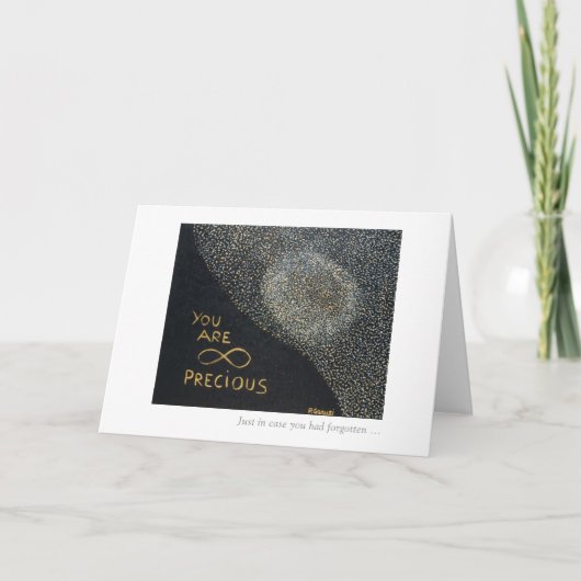 Je bent oneindig kostbaar kaart (Voorkant)