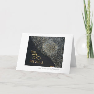 Je bent oneindig waardevol kaart
