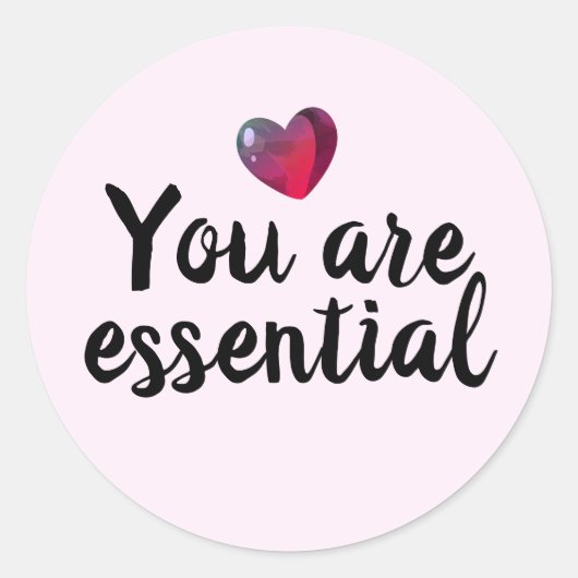 Je bent onmisbare quarantaine cadeau sticker (Voorkant)