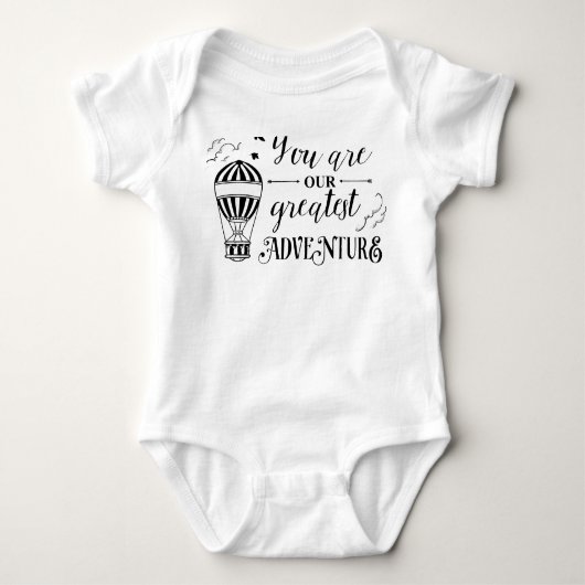 je bent ons grootste avontuurlijke baby shirt een  (Voorkant)