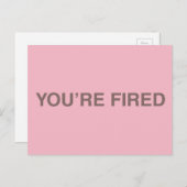 Je bent ontslagen briefkaart (Voorkant / Achterkant)