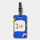 je bent ontslagen cartoon jongen bagagelabel (Voorkant verticaal)