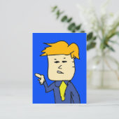 je bent ontslagen cartoon jongen briefkaart (Staand voorkant)