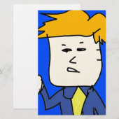 je bent ontslagen cartoon jongen briefpapier (Voorkant / Achterkant)