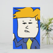 je bent ontslagen cartoon jongen briefpapier (Staand voorkant)