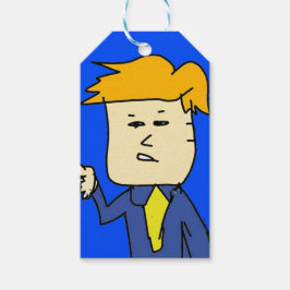 je bent ontslagen cartoon jongen cadeaulabel