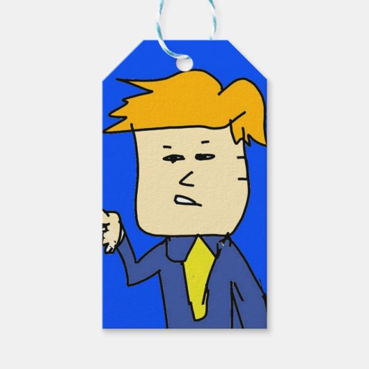 je bent ontslagen cartoon jongen cadeaulabel (Voorkant)