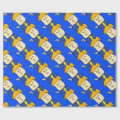 je bent ontslagen cartoon jongen cadeaupapier (Vlak)