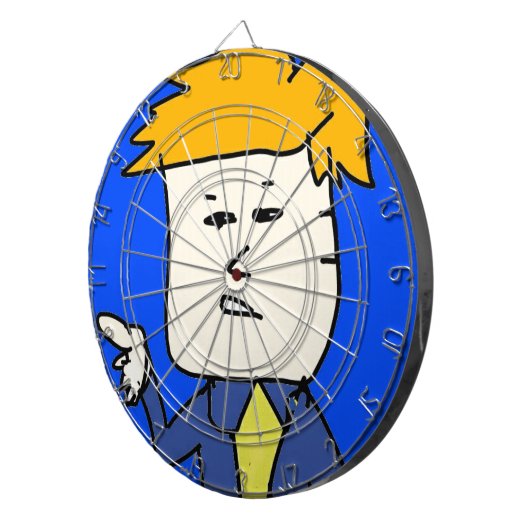 je bent ontslagen cartoon jongen dartbord (Voorkant Rechts)