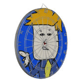 je bent ontslagen cartoon jongen dartbord (Voorkant Links)