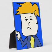 je bent ontslagen cartoon jongen fotoplaat (Zijkant)