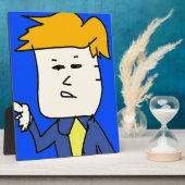 je bent ontslagen cartoon jongen fotoplaat (Zijkant)