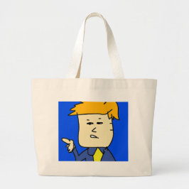 je bent ontslagen cartoon jongen grote tote bag