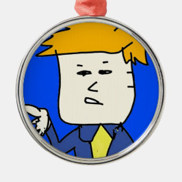 je bent ontslagen cartoon jongen metalen ornament
