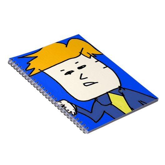 je bent ontslagen cartoon jongen notitieboek (Rechterzijde)