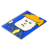 je bent ontslagen cartoon jongen notitieboek (Linkerzijde)